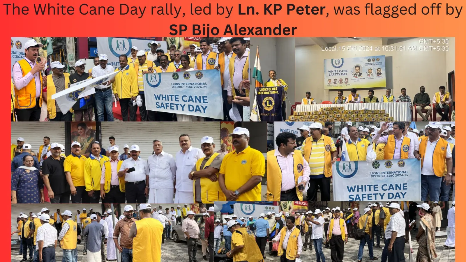 White Cane Day observation @ Tripunithura